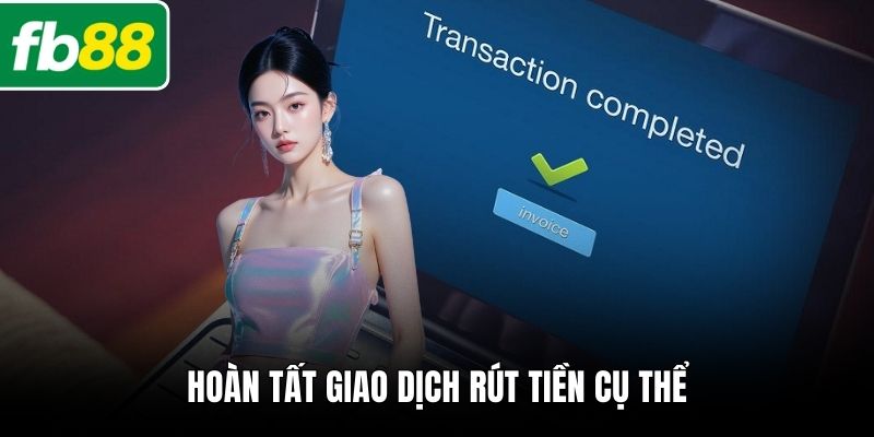 Hoàn tất giao dịch rút tiền cụ thể