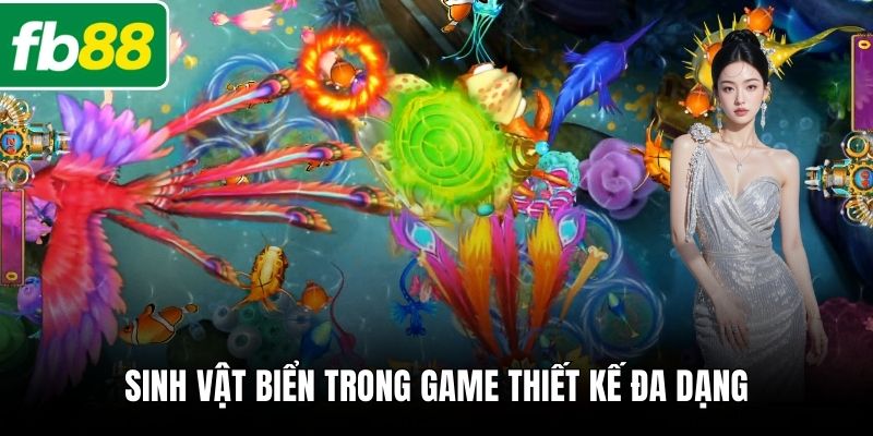 Sinh vật biển trong game thiết kế đa dạng